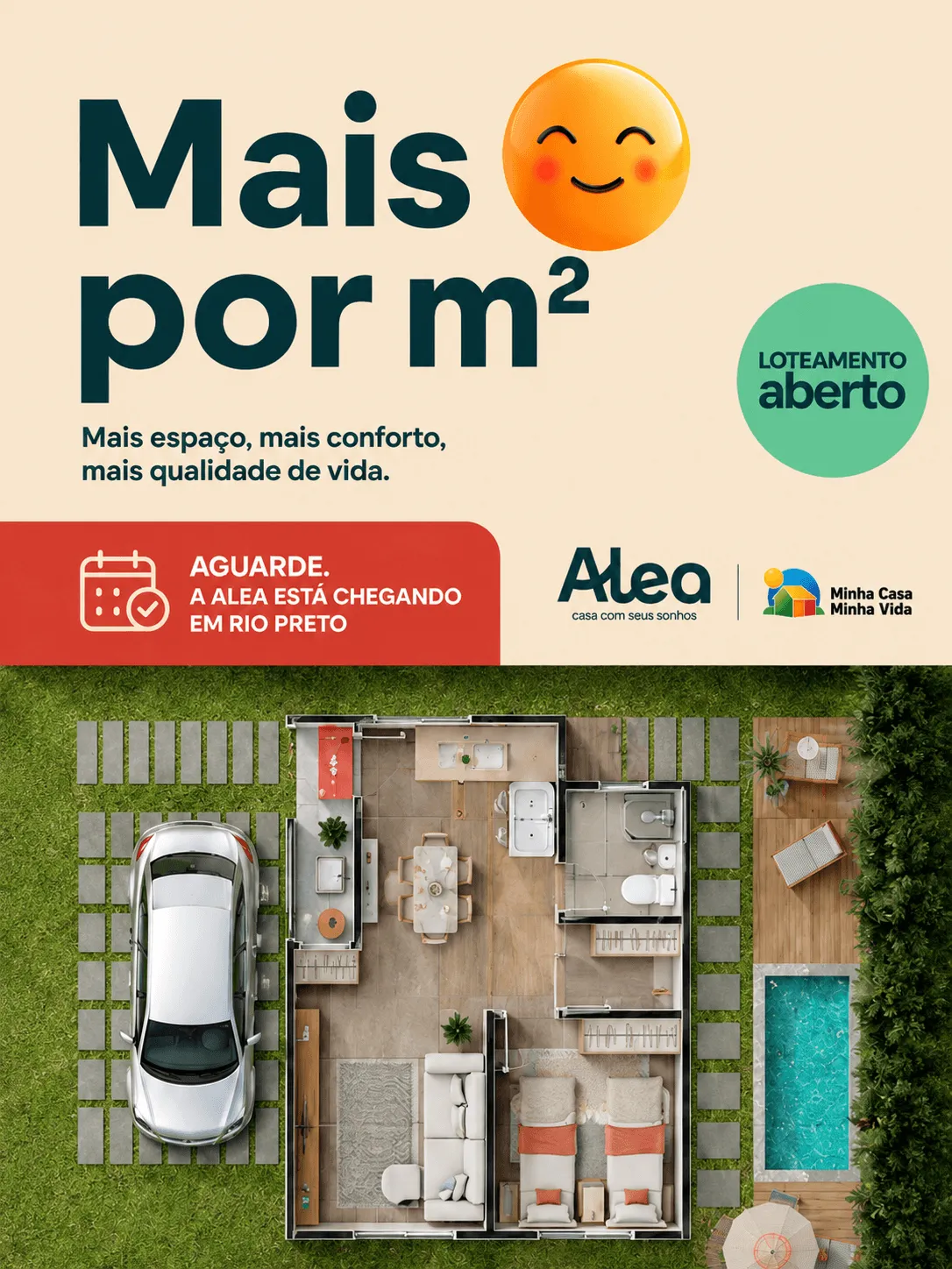 Campanha de marketing imobiliário — Alea Sorriso