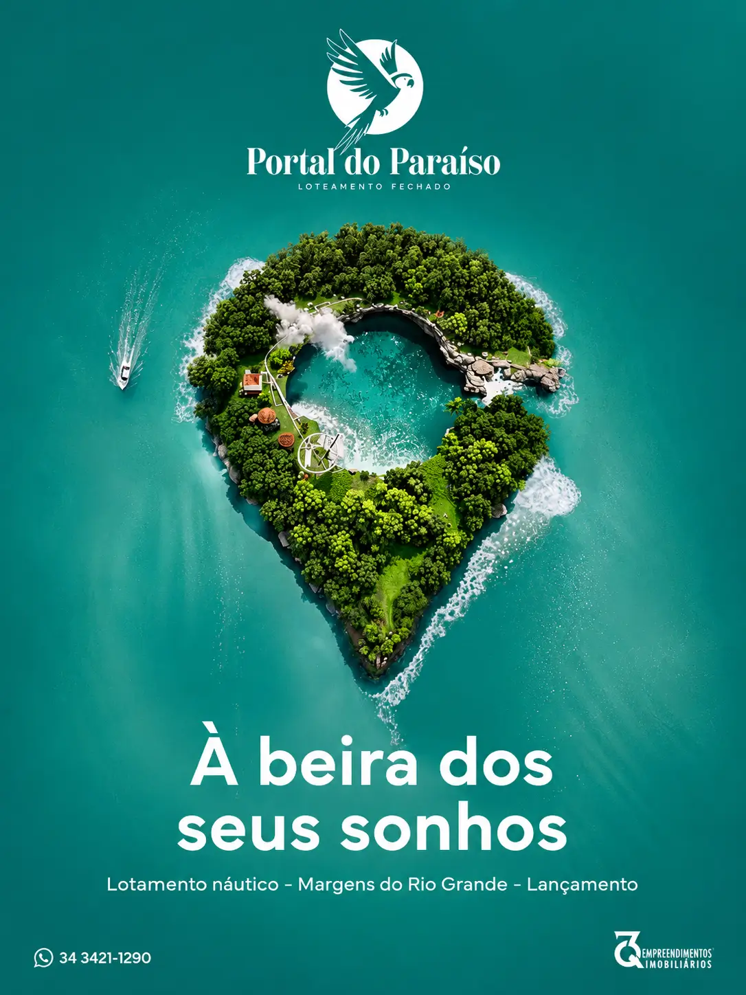 Campanha de marketing imobiliário — Portal do Paraíso